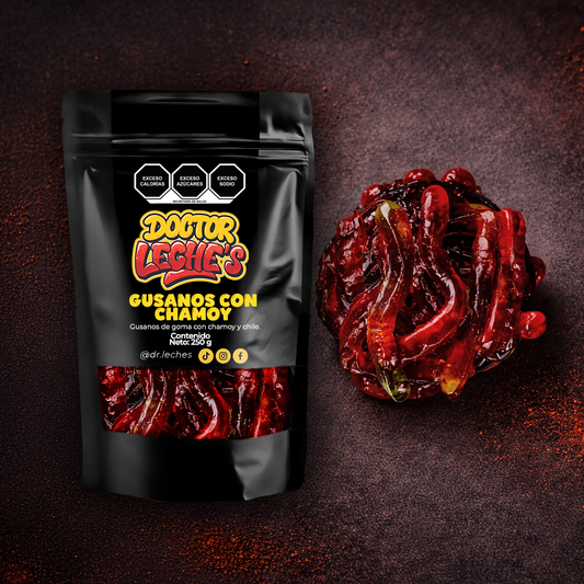 GUSANOS CON CHAMOY